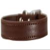 Vibrant Leather Dog Collar and Leash Set for Puppies and Dogs, S, M, L (XS 20 cm - 26 cm Neck), Dark Brown view 3