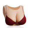 LXURY Silicone Breast Form with Round Neck, B–G Cup, Cotton-Filled, Yellow view 1