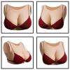 LXURY Silicone Breast Form with Round Neck, B–G Cup, Cotton-Filled, Yellow view 2