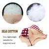 LXURY Silicone Breast Form with Round Neck, B–G Cup, Cotton-Filled, Yellow view 3