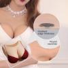 LXURY Silicone Breast Form with Round Neck, B–G Cup, Cotton-Filled, Yellow view 4