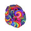 Reusable Waterproof Shower Cap for Women with Long Hair view 2