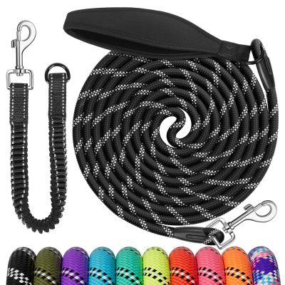 Aystkniet 30 m Long Line for Dogs with Detachable Elastic Cord
