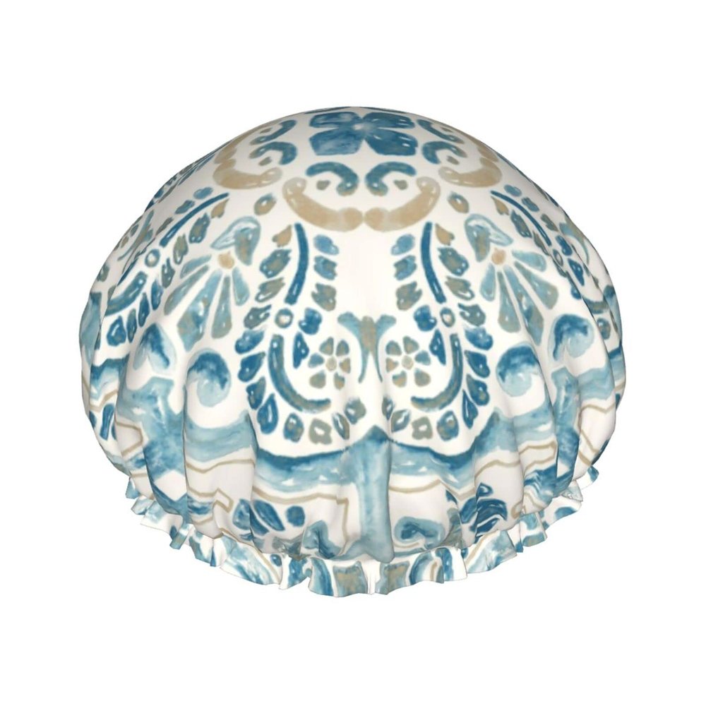 Reusable Waterproof Shower Caps for Women with Long Hair
