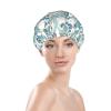 Reusable Waterproof Shower Caps for Women with Long Hair view 3