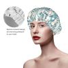 Reusable Waterproof Shower Caps for Women with Long Hair view 4