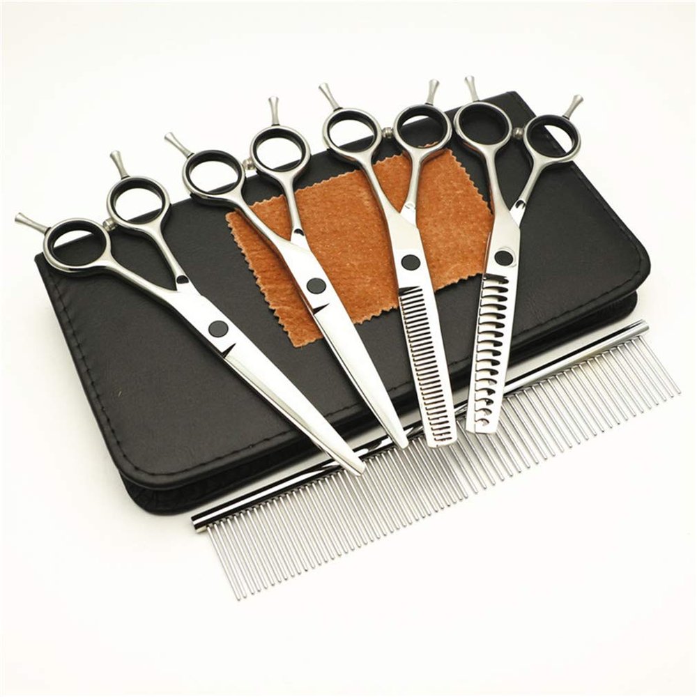 4-Piece Pet Grooming Scissors Set, 6.0 in, Stainless Steel