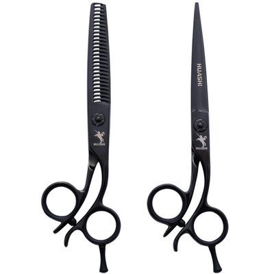 Hairdressing Scissors Set, 6.0 in (17 cm), 440C Stainless Steel, Black