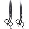 Hairdressing Scissors Set, 6.0 in (17 cm), 440C Stainless Steel, Black view 1