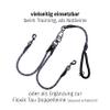 Floxik Gray Short Dog Leash, 12 mm | Reflective Climbing-Rope Leash | Ideal for Leash and Off-Leash Training view 4