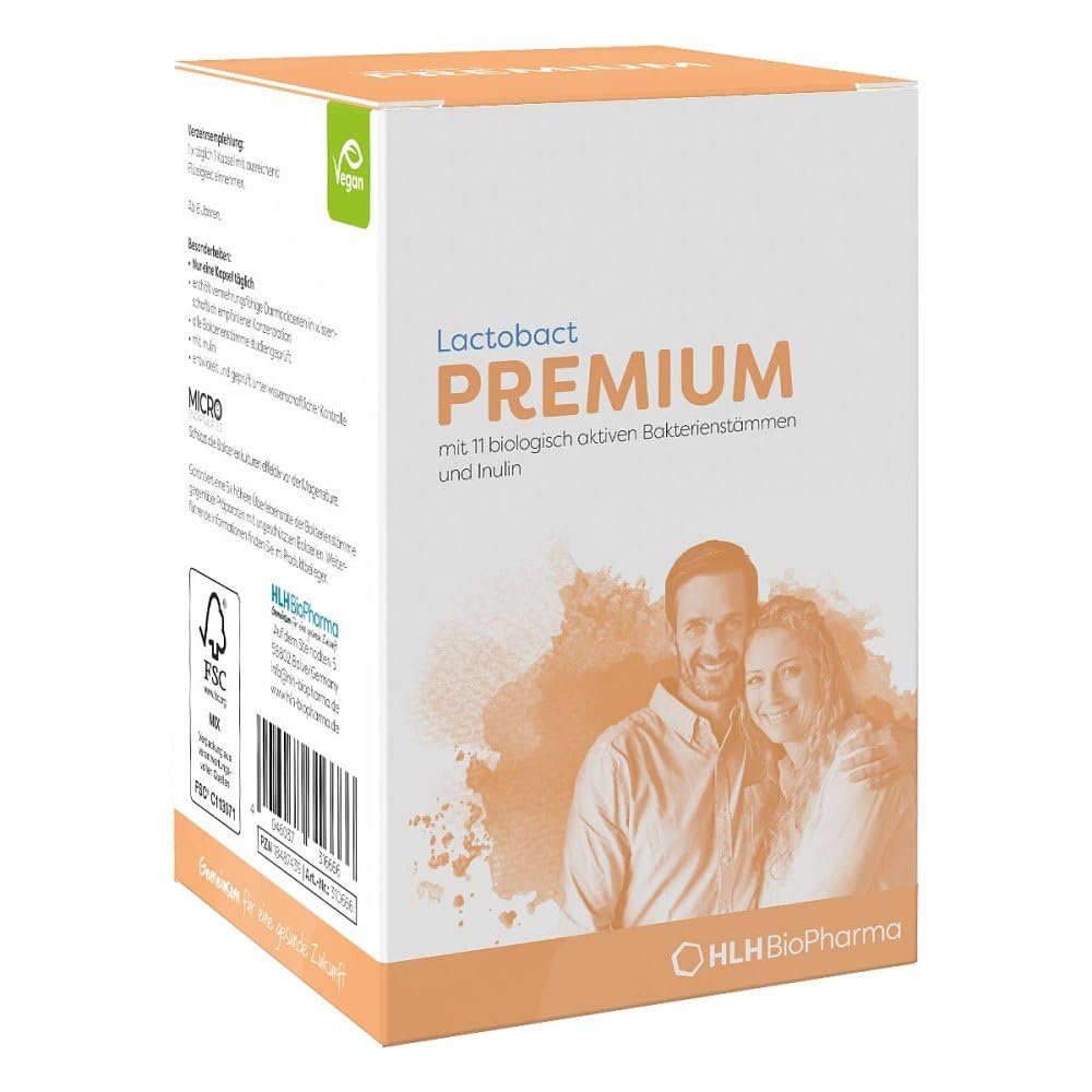 Lactobact Premium Capsules with Biologically Active Bacteria for the Intestinal Flora, 150 Capsules