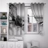 Deertweet Home Seawave Big Stone Light-Blocking Curtains for Bedroom, Bathroom, Office or Gym, Gray, 2 Panels, H240 × W140 cm view 3