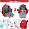 Gatycallaty First Aid Backpack, Medical Emergency Backpack for Home, Hiking, Travel, Camping, Red/Getaway Solids, Large view 2