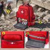 Gatycallaty First Aid Backpack, Medical Emergency Backpack for Home, Hiking, Travel, Camping, Red/Getaway Solids, Large view 4