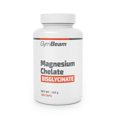 GymBeam Chelated Magnesium Bisglycinate – High-Dose Capsules, 225 mg per Daily Dose, 60 Servings, Supports Muscle Function, Mental Function and the Nervous System, Reduces Fatigue (180 Capsules)