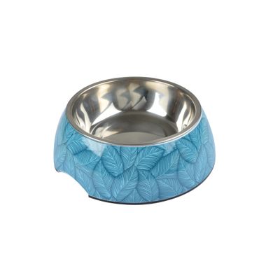 Everplant Dog Bowl, Melamine, Stainless Steel Insert, Removable, 600 ml, D17.6 cm