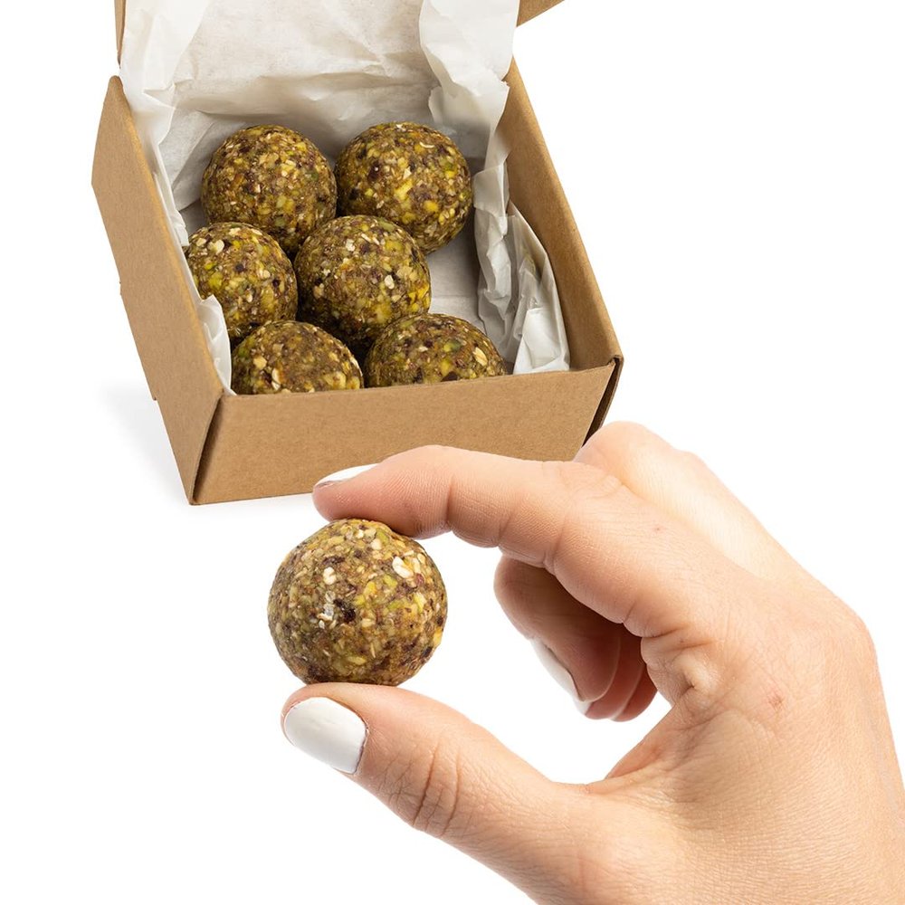 Vitalityballs - 6x Natural Energy Balls “Pistachio,” No Added Sugar, 100% Vegan