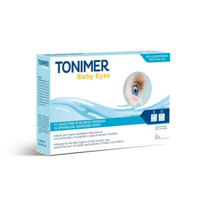 Tonimer Baby Eyes - Single-Use Ophthalmic Wipes, 16 Pieces