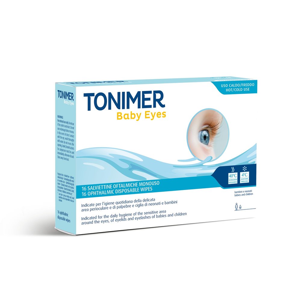 Tonimer Baby Eyes - Single-Use Ophthalmic Wipes, 16 Pieces