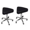 ZLCO Hydraulic Rolling Stool, Sturdy, Height-Adjustable, 360° Swivel, Black, Set of 2 view 1