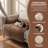 OKYUK Dog Bed Cushion, Sofa Protector, Washable Handmade Dog Mat, Coffee, 90 x 90 cm view 2