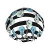 Ukulele-Pattern Shower Cap for Women, Reusable Double-Layer Cap with Elastic Band for Long Hair, Adults and Children view 1