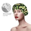 Avocado-Pattern Shower Cap for Women, Reusable, Double-Layer, for Long Hair, Adults and Children view 4