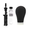 Wig Stand Training Mannequin Head, Canvas Head for Wigs with Wig Brush Set and Tripod Stand (23 in, Black) view 1