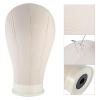 Wig Stand Training Mannequin Head, Canvas Head for Wigs with Wig Brush Set and Tripod Stand (23 in, Black) view 3