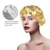 Croissant Bread Point Shower Cap for Women, Reusable, for Long Hair, with Elastic Band, Double-Layer, for Adults and Children view 4