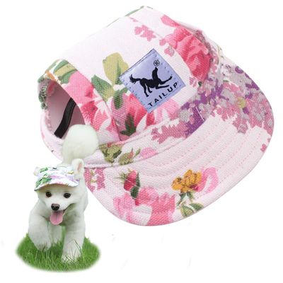 Dog Baseball Cap, Adjustable with Ear Holes