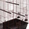 Flamingo Macha Bird Cage/Aviary for Birds, Copper/Black, 78 × 47.5 × 77.5 cm, 3 Wooden Perches, 4 Bowls, 5 Doors, Double Drawers, Made in the EU view 2