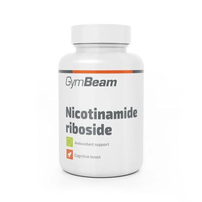 GymBeam NAD Supplement with Nicotinamide Riboside – 240 mg per Serving, Supports Memory & Concentration, 100% Vegan, Vitamin B3 Precursor to Coenzyme NAD+, 60 Capsules