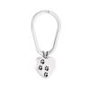 ZEZILE Dog Paw Square Memorial Keychain view 1