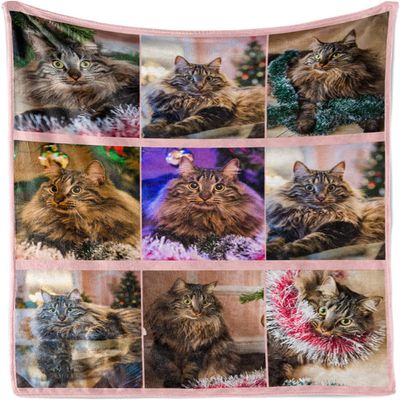 Personalized Photo & Text Sherpa Blanket
