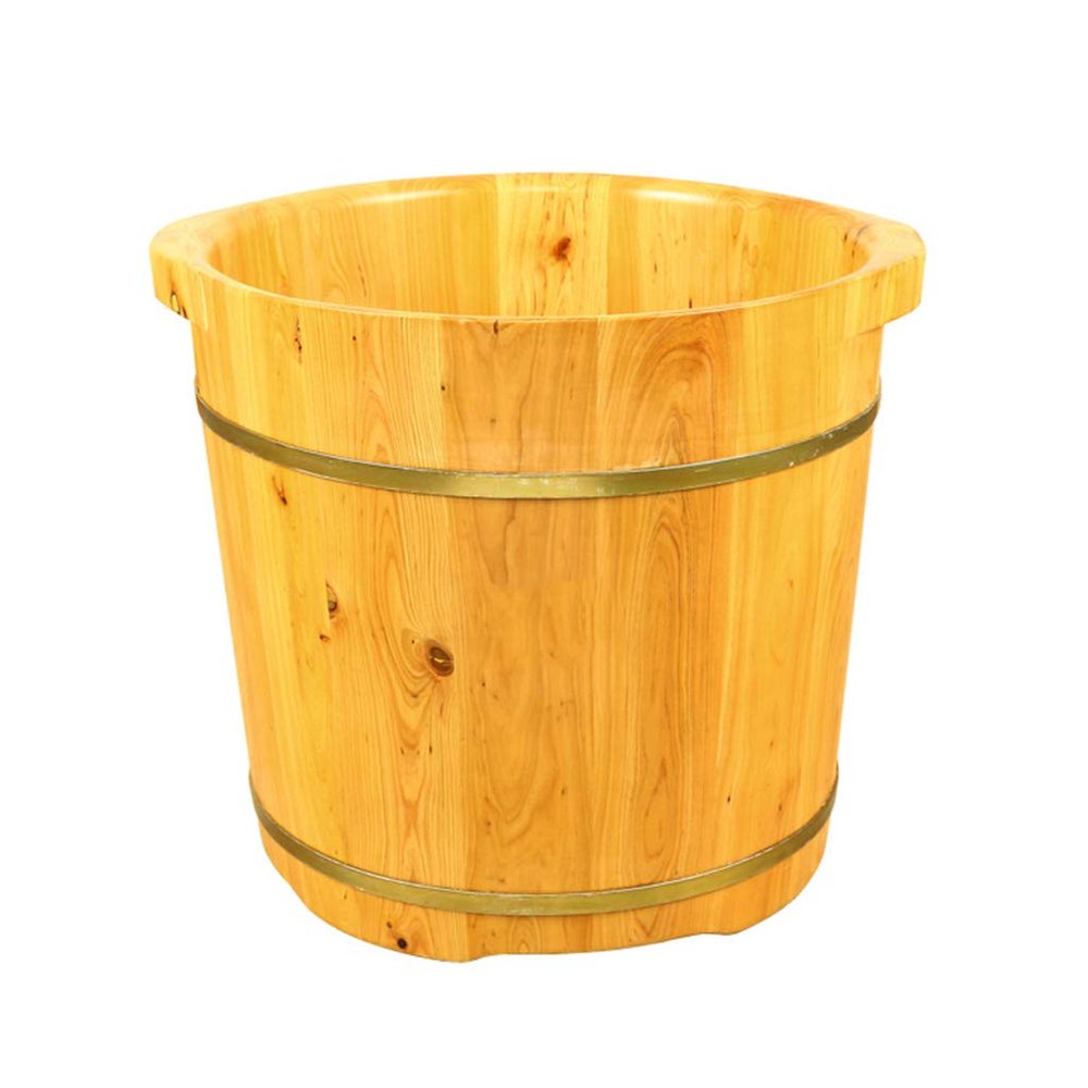 Wooden Foot Bath Bucket, Solid Cedar Foot Bath Tub, Pedicure Basin, Cedar Wood Foot Soak Basin, Large