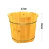 Wooden Foot Bath Bucket, Solid Cedar Foot Bath Tub, Pedicure Basin, Cedar Wood Foot Soak Basin, Large view 3