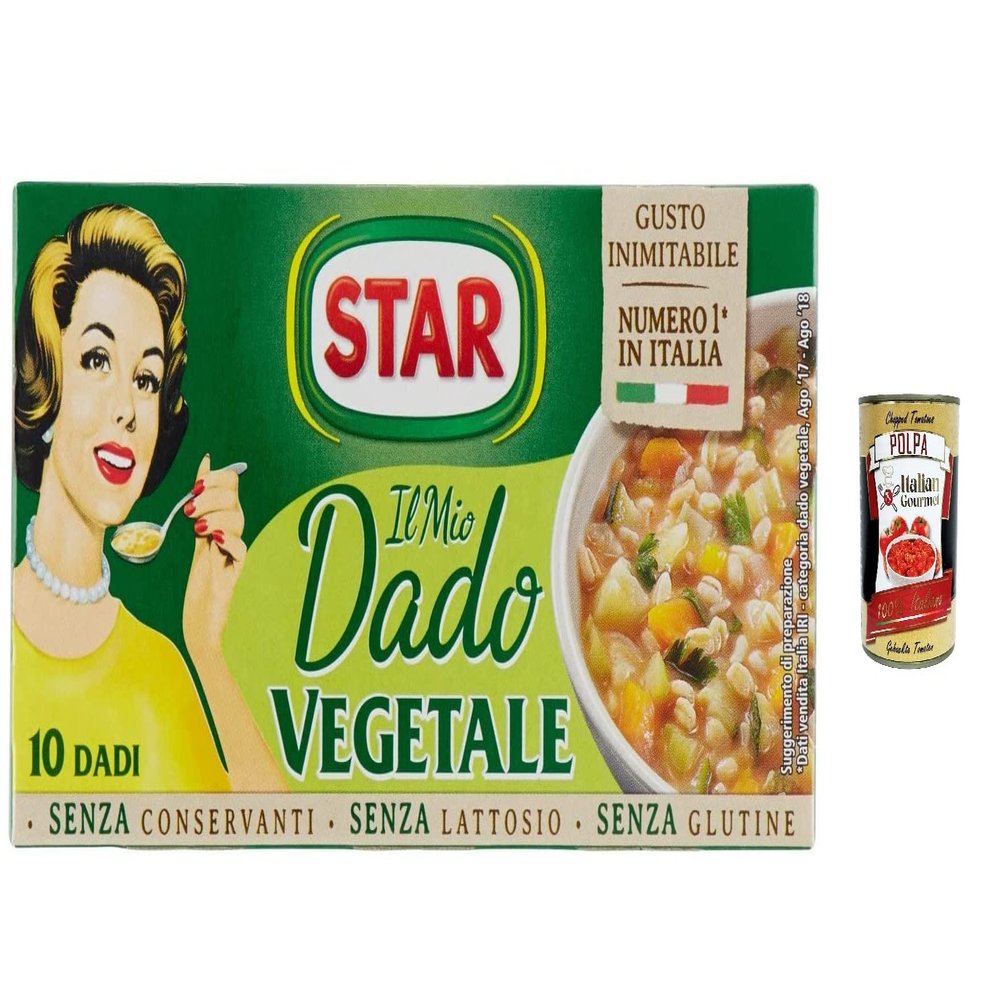 Italian Gourmet Il Mio Dado Vegetale Vegetable Bouillon Cubes, 9 Vegetables, 12 x 100 g