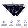 2-Pack Dog Bandanas with Guitars and Musical Notes on Black view 2