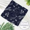 2-Pack Dog Bandanas with Guitars and Musical Notes on Black view 3