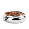 Printed Round Gingerbread Cookie Pill Box with 3 Compartments view 3
