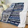 Domgoge Godson Gifts TR-100 Throw Blanket for Godmother, Soft Fleece Flannel, Birthday, Christian Baptism, Inspirational, 130 x 152 cm, Godson Blue view 3