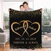 YGFADH Personalized Photo and Text Sherpa Blanket view 2