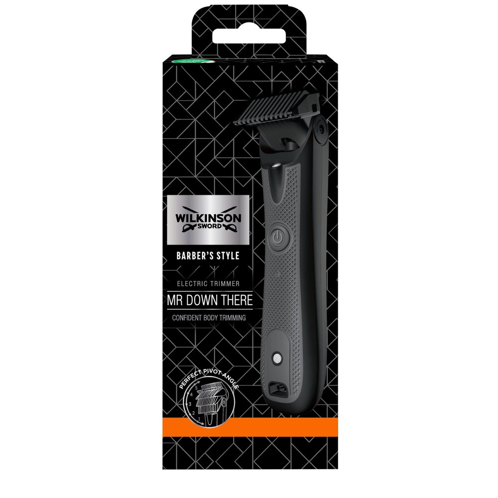 Wilkinson Sword Barber's Style “Mr Down There” Electric Body Trimmer for Men, Rechargeable