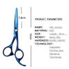 Professional Hair Cutting Scissors Set, 5.5-Inch Stainless Steel Barber Shears with Leather Case, Gold view 2