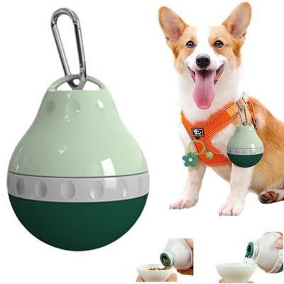 Portable Dog Water Bottle with Removable Bowl