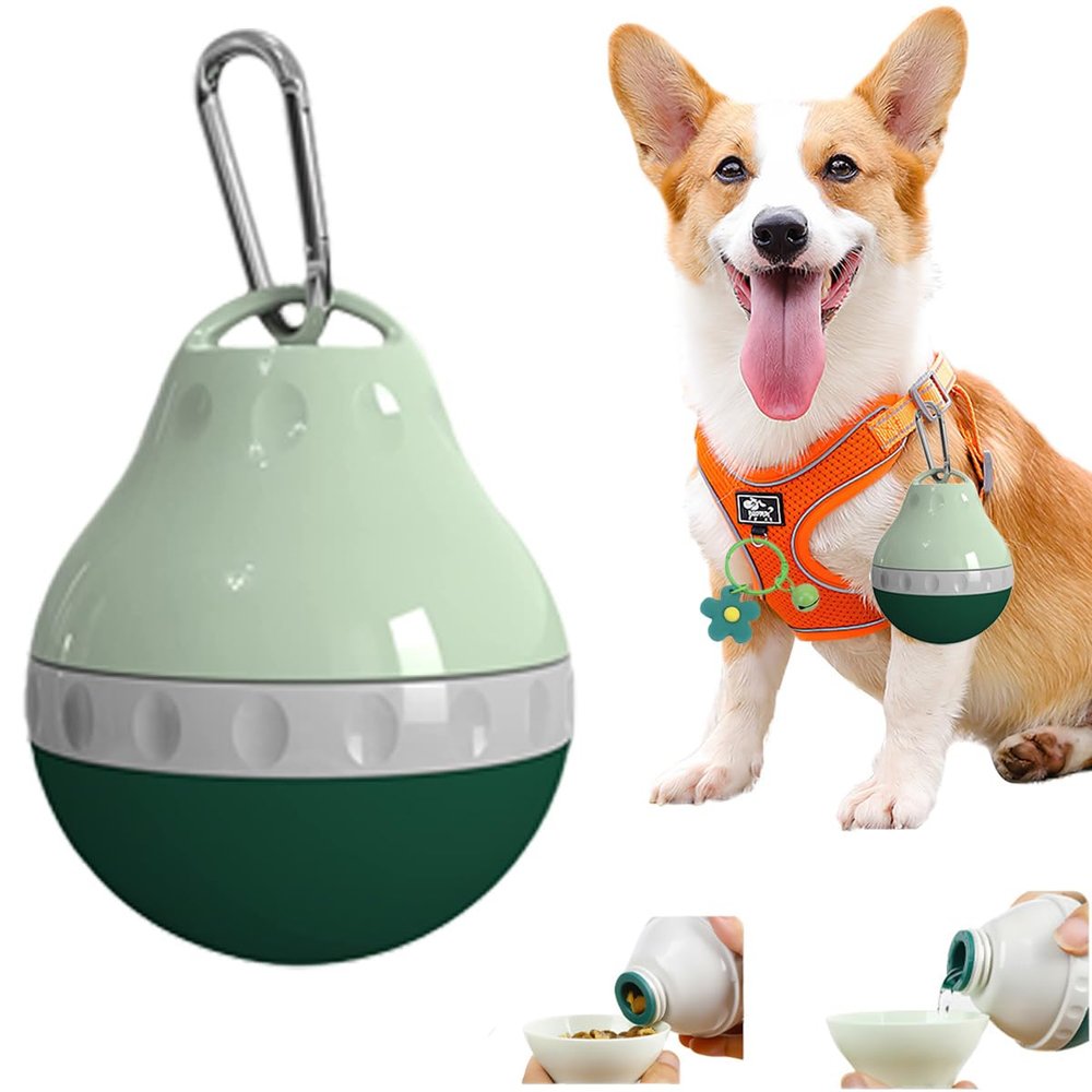 Portable Dog Water Bottle with Removable Bowl