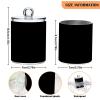 Quteprint Q-Tip Holder Dispenser, Black/Transparent Plastic, 2-Pack view 3