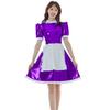 JQYTEN Halloween Sissy French Costume for Women, Gothic Lolita Dress, Sexy Anime Cosplay Short-Sleeve Maid Uniform, Plus Size view 1