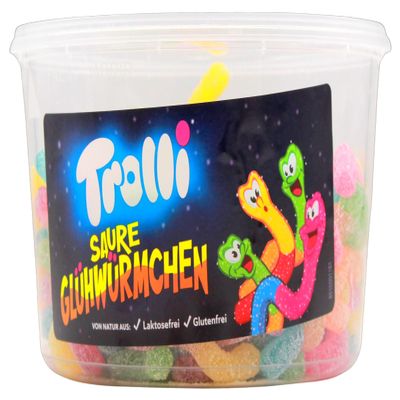 Trolli Sour Glow Worms Gummy Candy, 3-Pack (3 x 1,050 g)